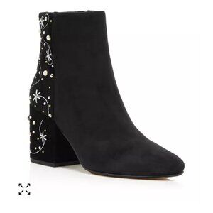 Sam Edelman's Women's Taft Embroidered Pearl Stud Booties
